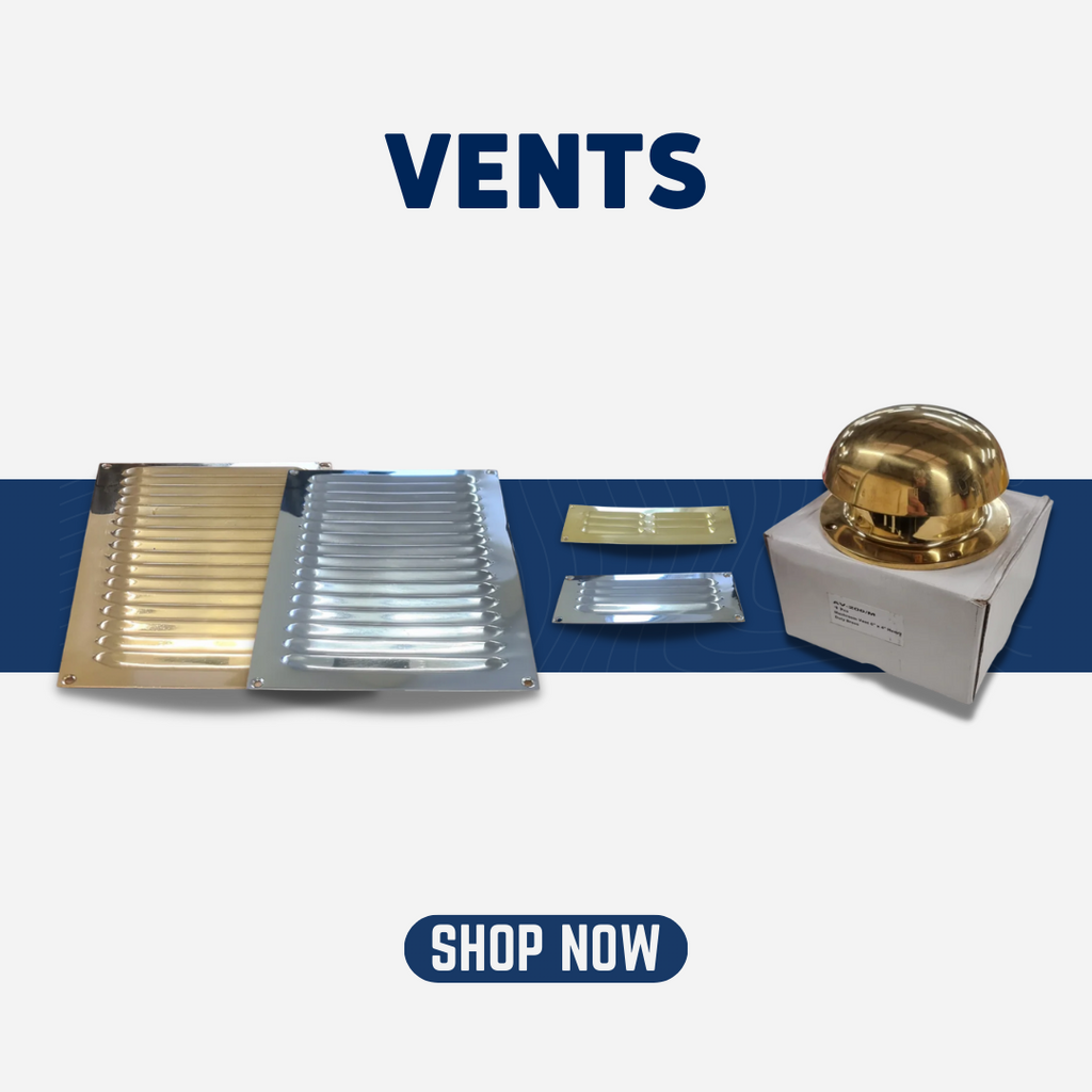 Vents brass and chrome for boats