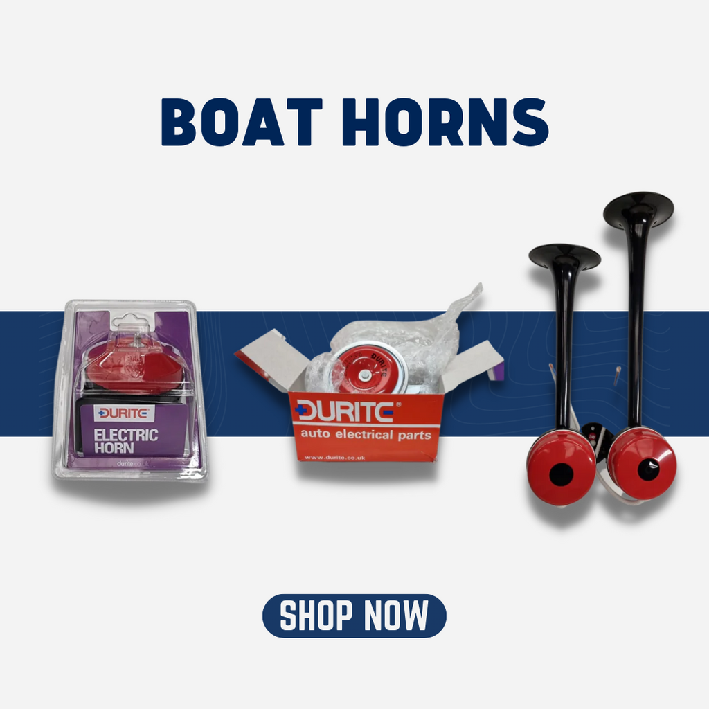Boat horns, air horns and trumpets for canal