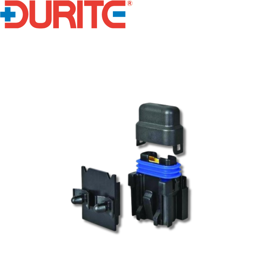 Splashproof Fuseholder with Terminals and Mounting Plate for Blade Type Fuse