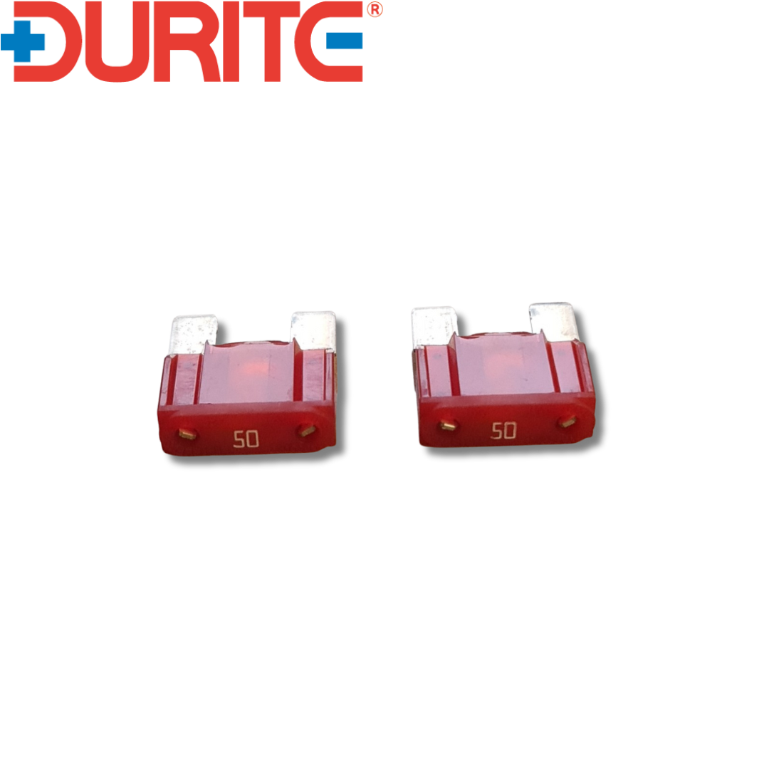 Red Maxi Blade Type Fuse - 50A (Pack of 2)