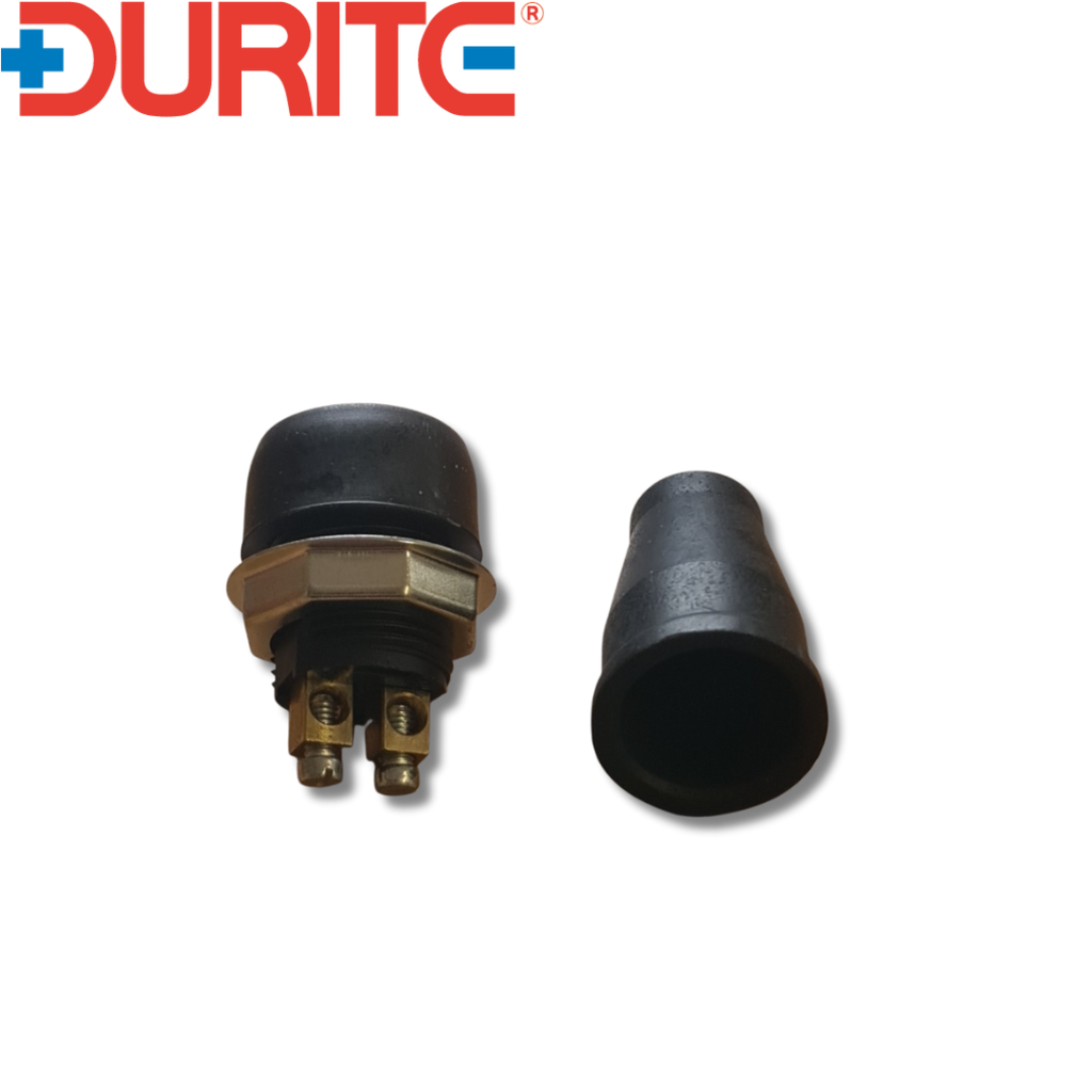 Splashproof Push Button Momentary On Switch - 12.5A at 12V