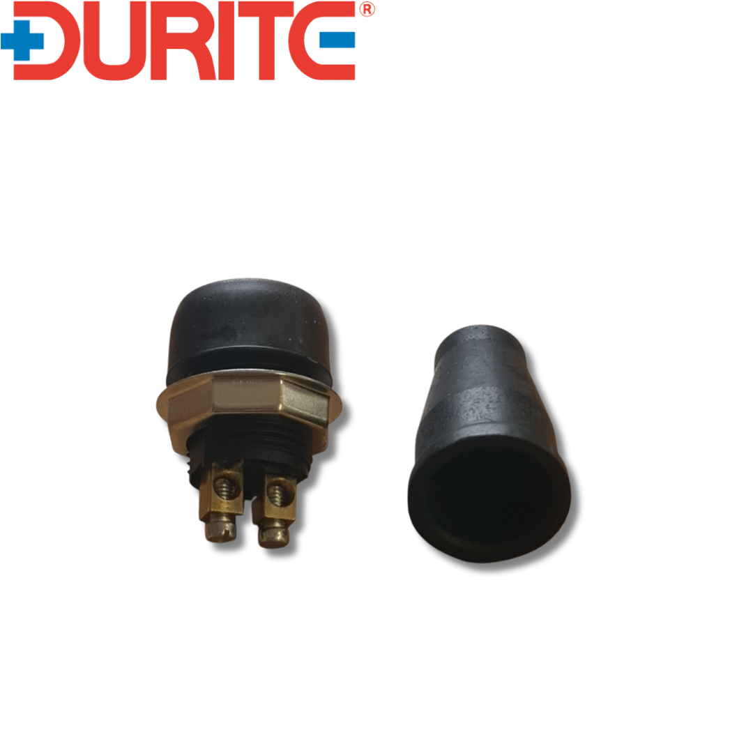 Splashproof Push Button Momentary On Switch - 12.5A at 12V