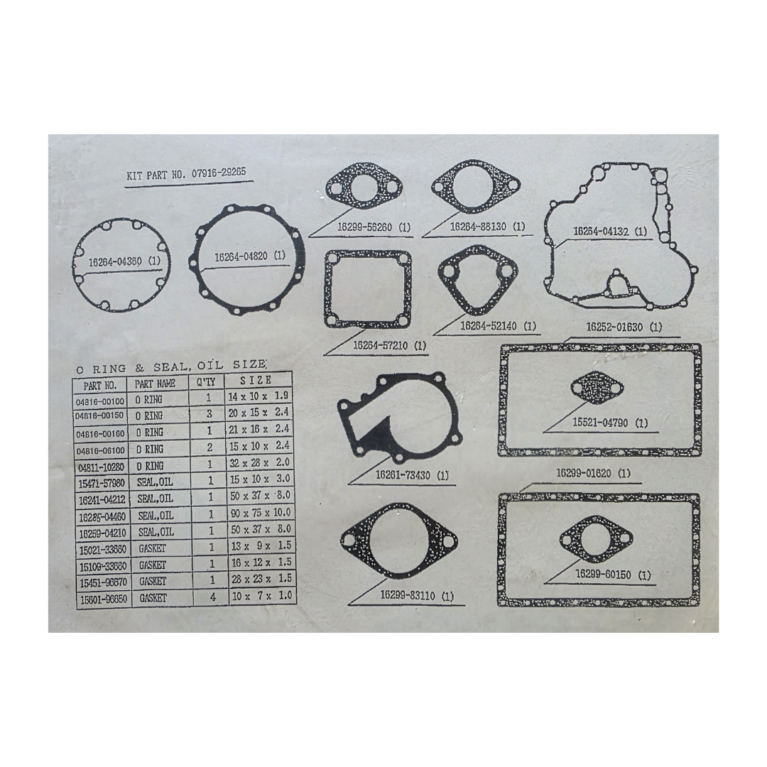 Kubota Engine Gasket Kit