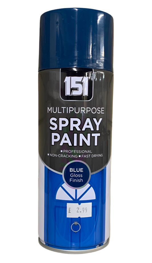 151 Multipurpose Spray Paint Blue Gloss Finish - 400ml