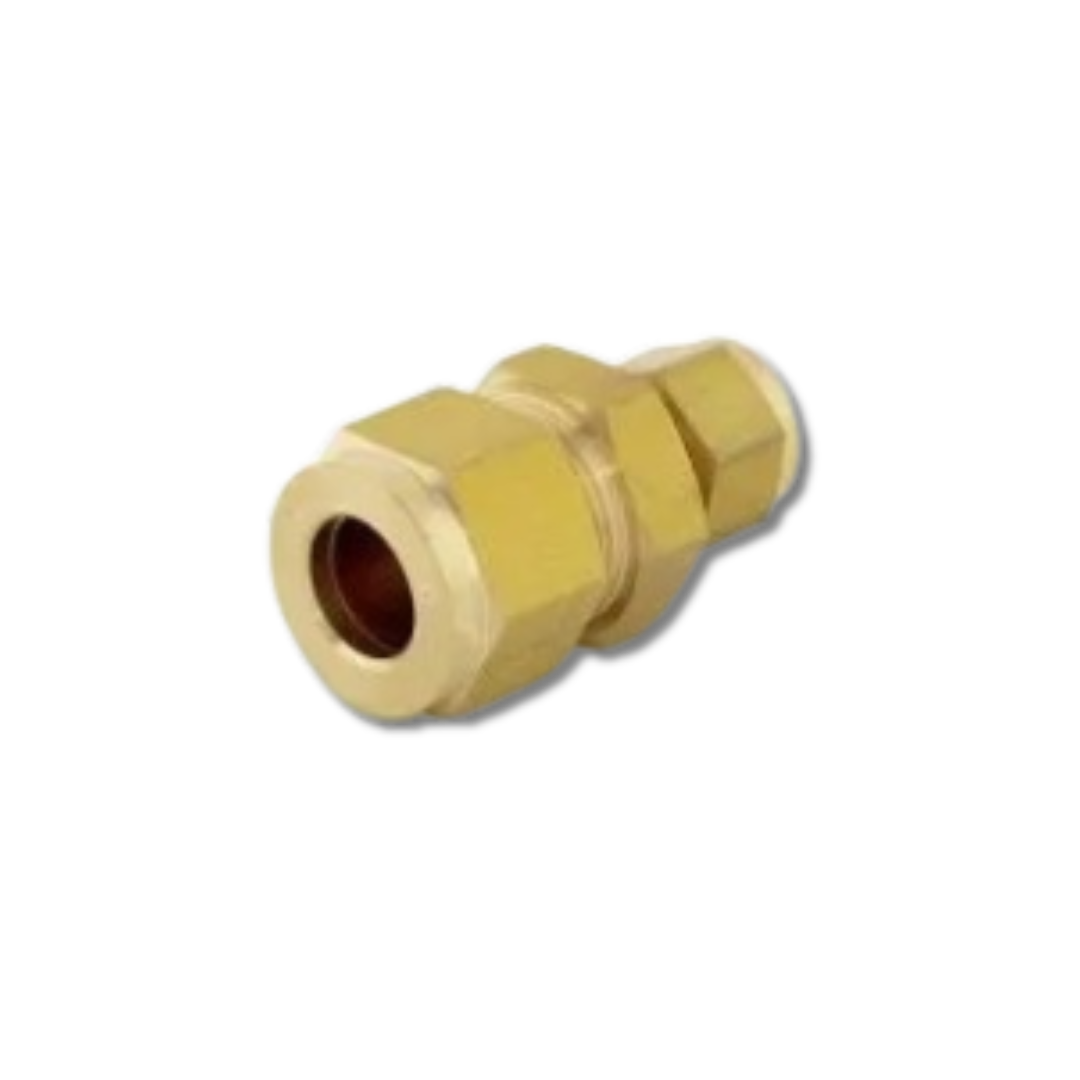 Brass Straight Coupling 3/8" x 5/16"