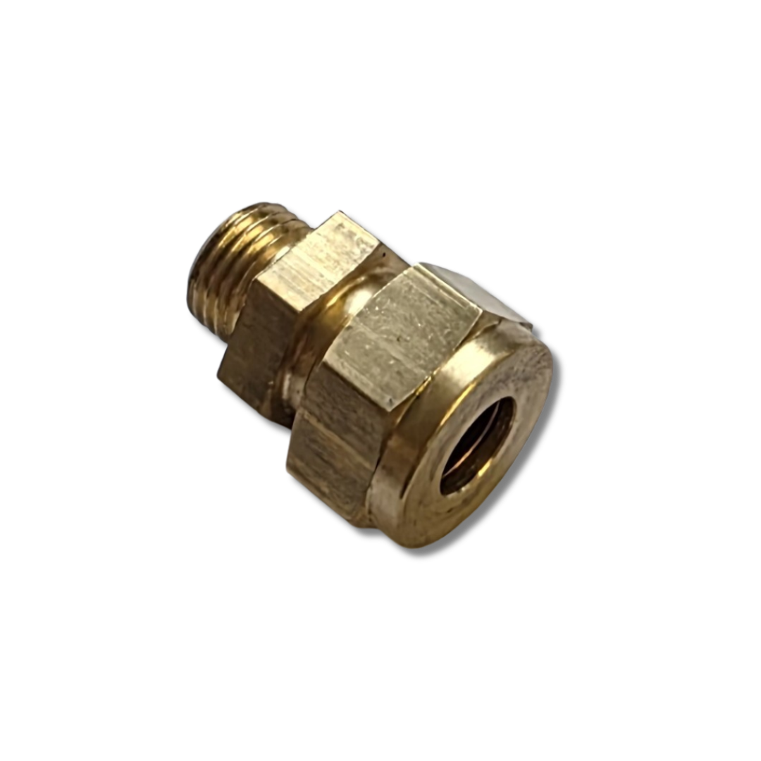 Brass Male Coupling 1/4" BSP to 3/8" Compression
