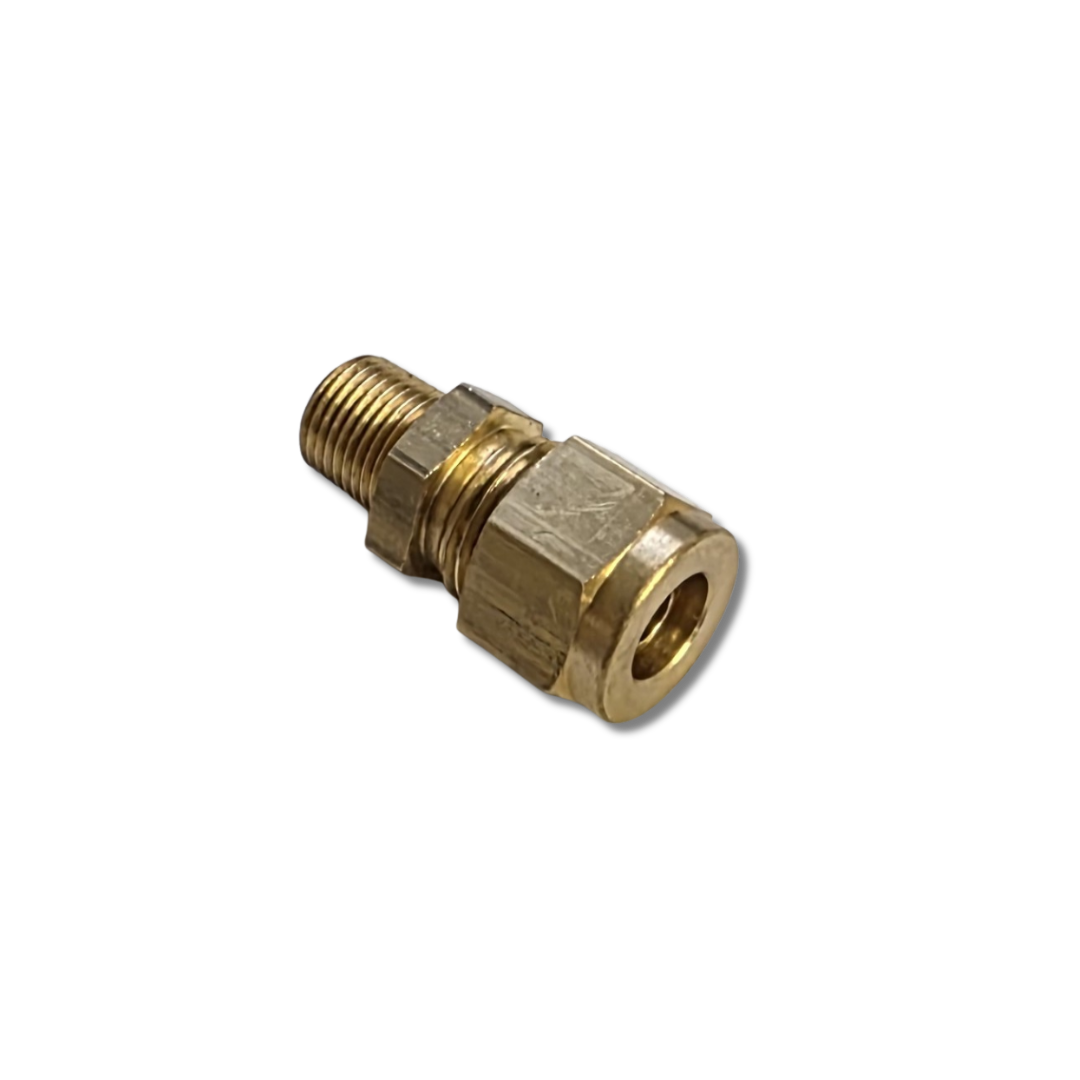 Brass Male Stud Coupling 1/8" BSP Taper x 5/16" Nylon Tube