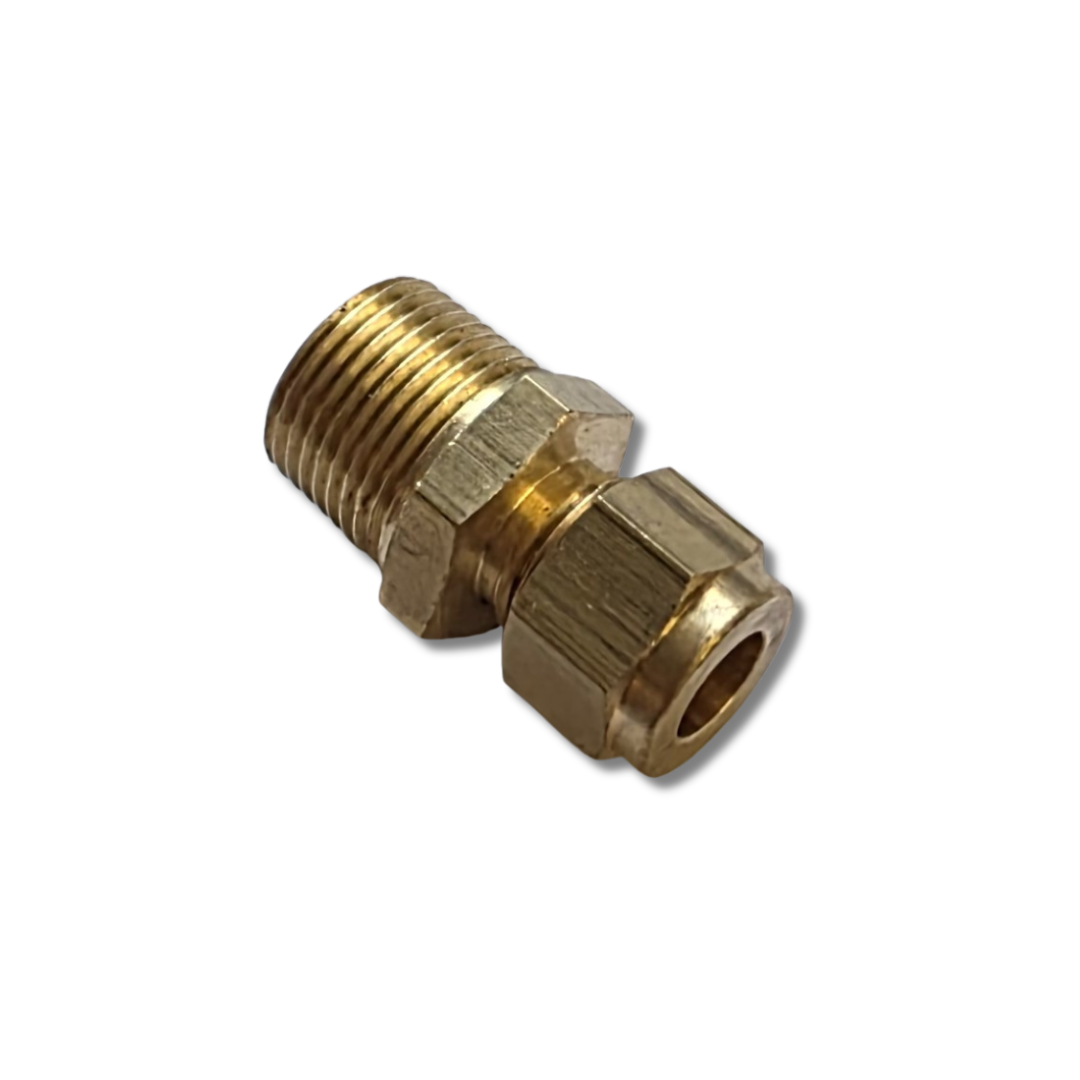 Brass Male Stud Coupling 5/16" x 3/8" BSP Taper