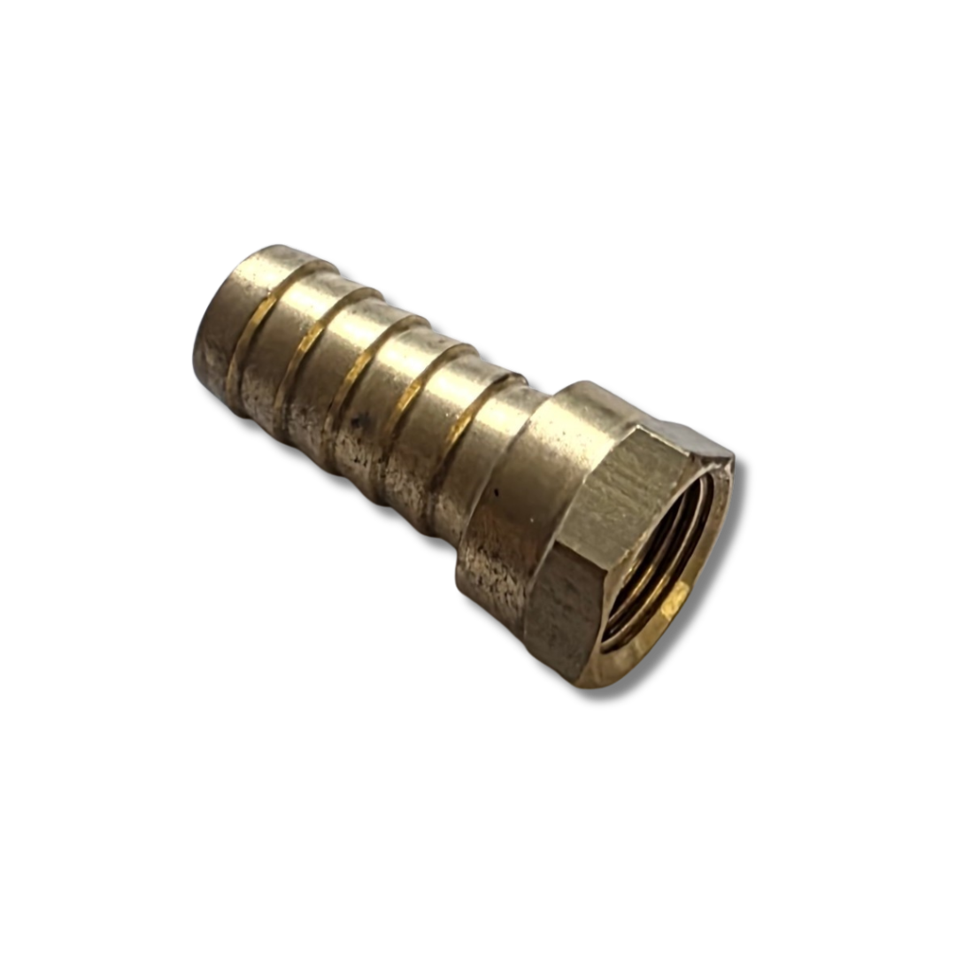 Brass Straight Hose Tail 3/8" BSP Female to 15mm Hose