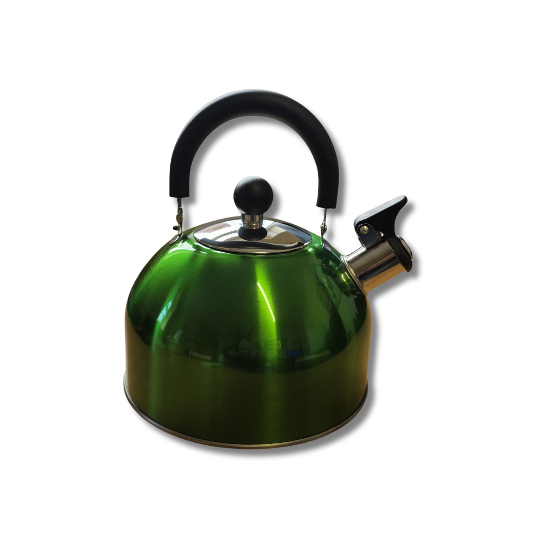 Stainless Whistling Kettle - 2.5L - Green