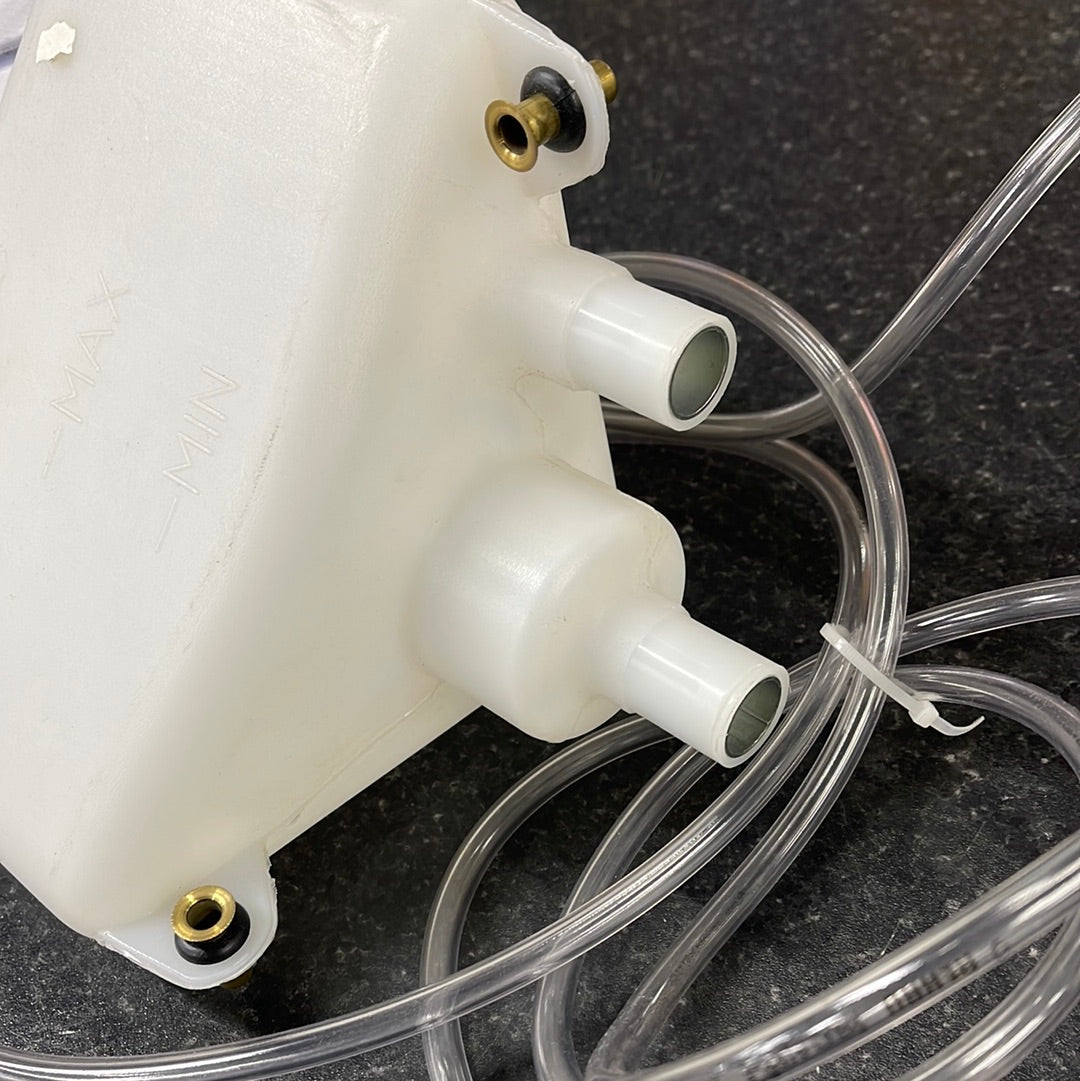 Alde Header Tank with Cap and hose. Note Corner fitment.