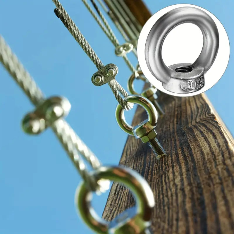 M6 Stainless Steel Eye Nuts - Metric Lifting Nuts