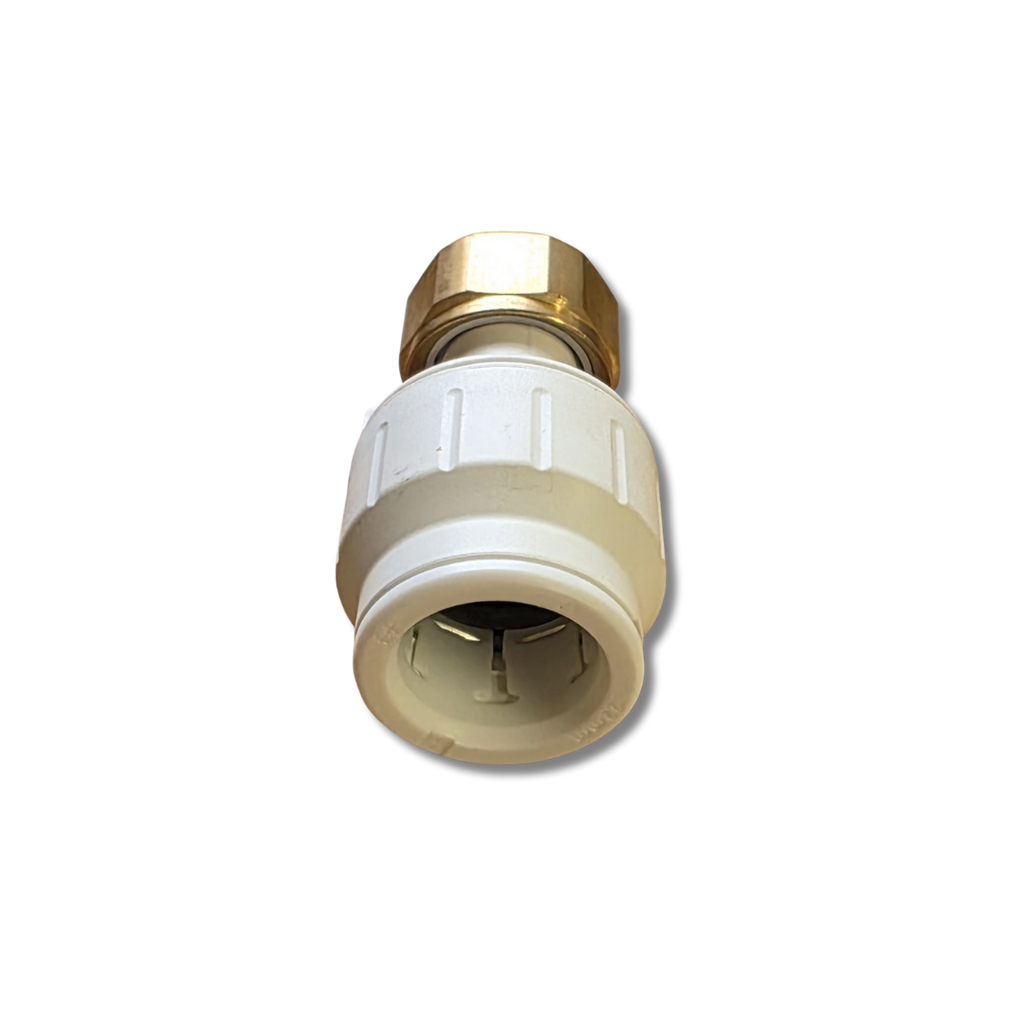 22mm Push-Fit x ¾" BSP Female Swivel Adaptor (Plastic to Brass)