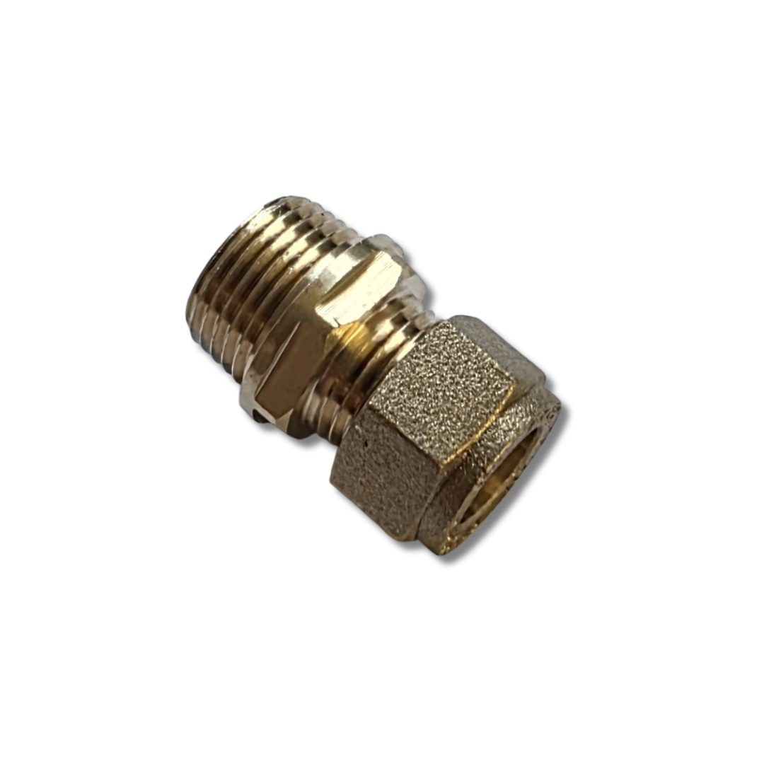Compression Straight Adaptor - 10mm x 3/8" BSP TM