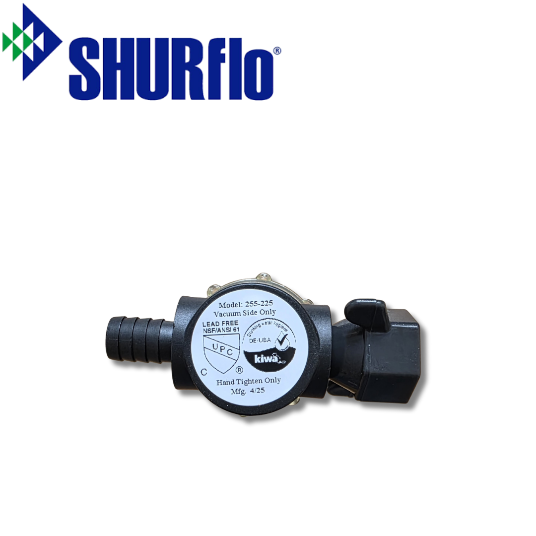 Shurflo Screw On Filter 1/2" Barb Straight Inlet & Wing Nut