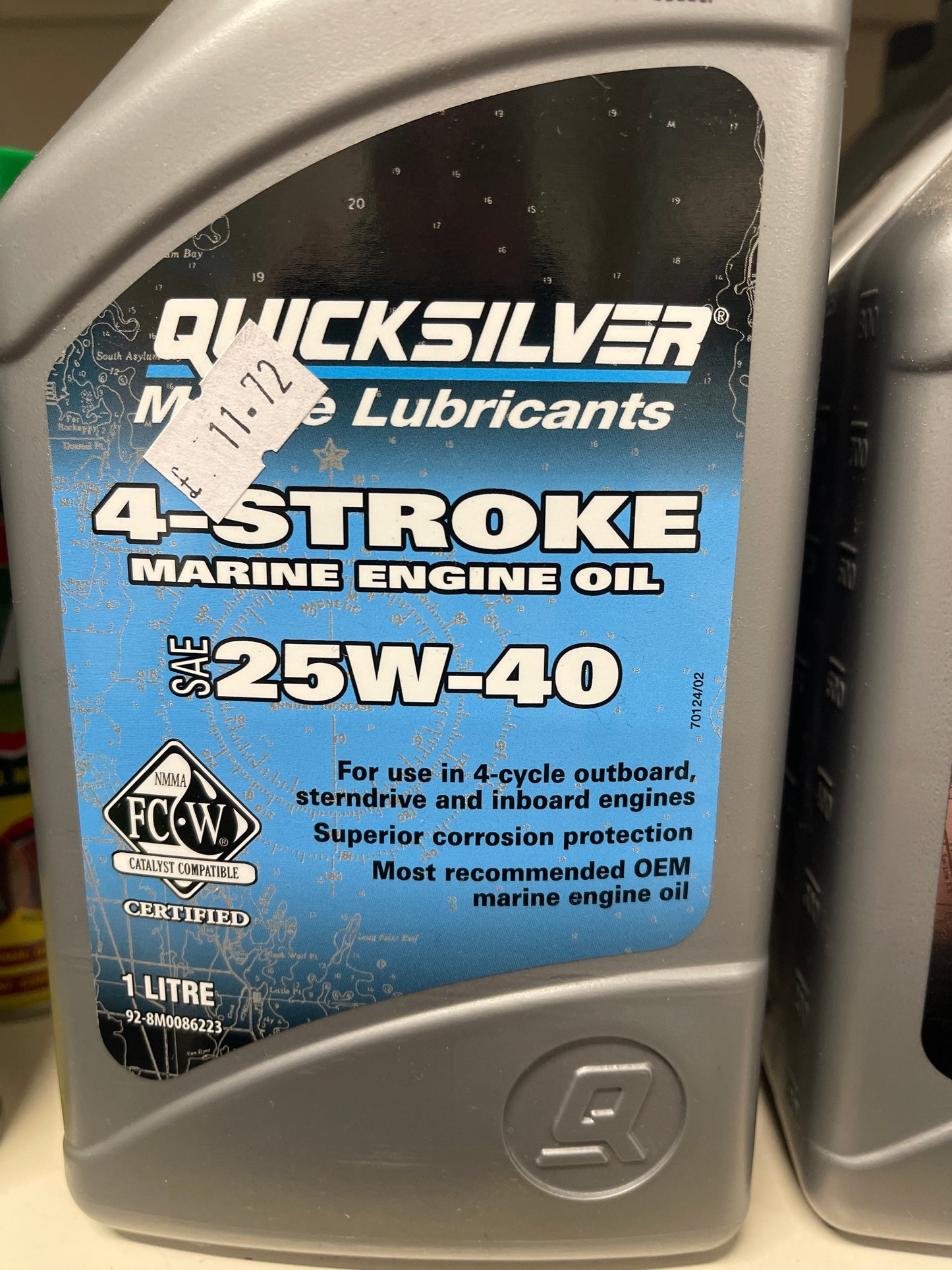 Quicksilver 4 Stroke Marine Engine Oil 25W-40 - 1 Litre