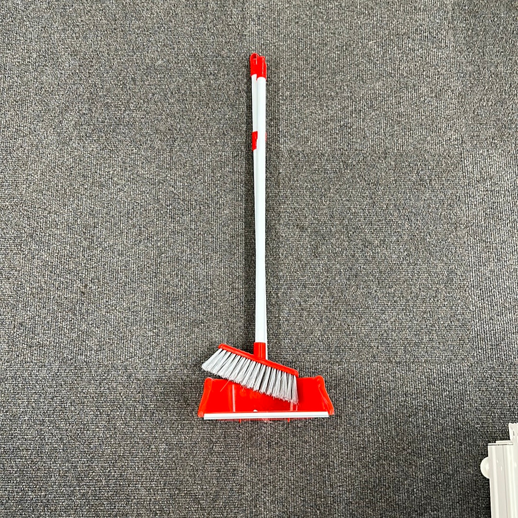 Long Handled Dustpan and Brush Set Slanted Handle - Collection Only - Reduced