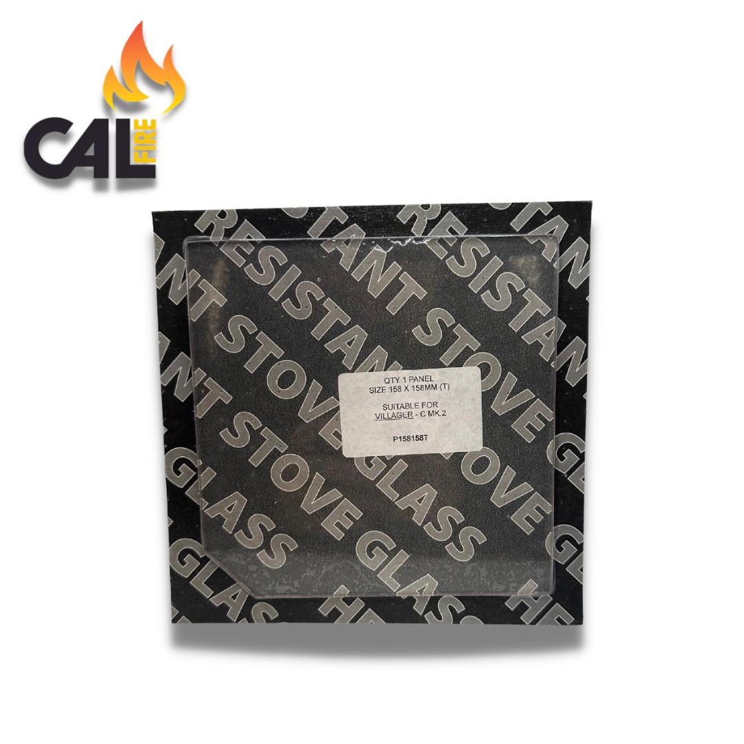 Replacement Stove Glass - Villager C MK 2 / Chelsea Duo 158mm x 158mm