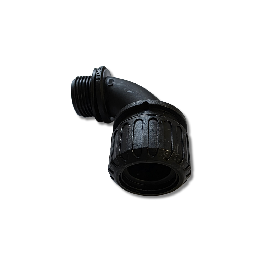 Adaptaflex 21MM 90D  Elbow Conduit Fitting M20 - Black
