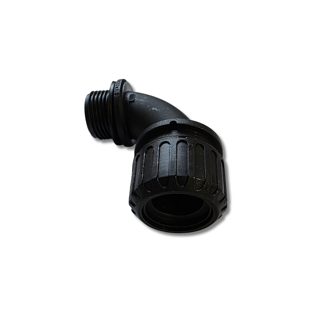 Adaptaflex 21MM 90D  Elbow Conduit Fitting M20 - Black