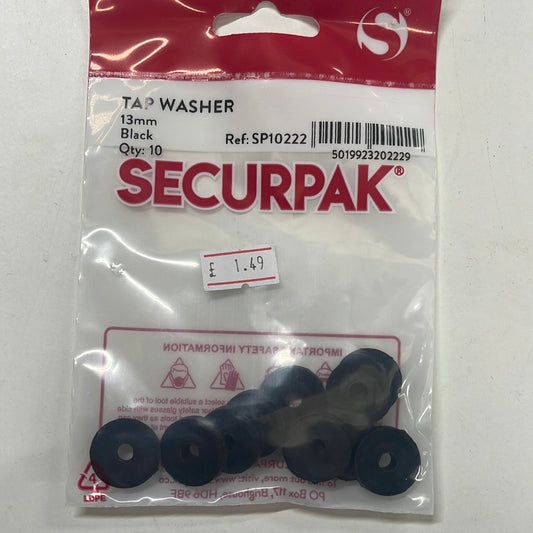 Tap Washer 13mm - Black