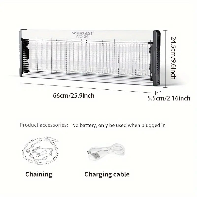 XL Insect Fly Killer Lamp – Blue Light, Hanging Chain