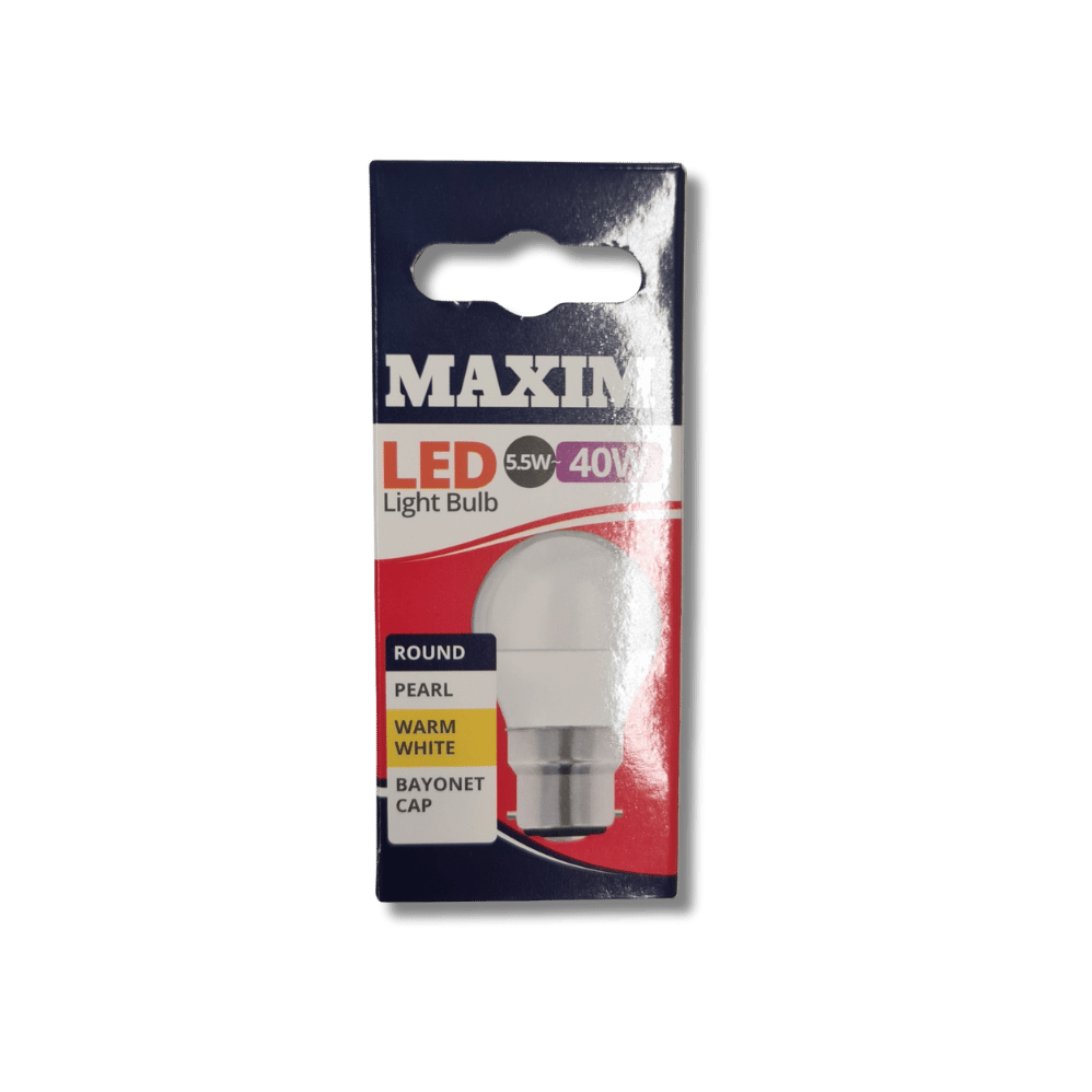 Maxim LED Light Bulb 40W 5.5W Warm White