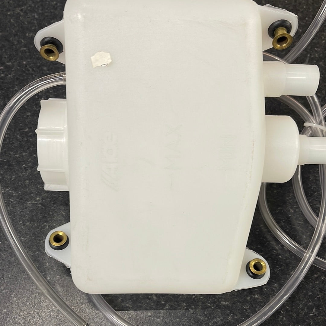 Alde Header Tank with Cap and hose. Note Corner fitment.