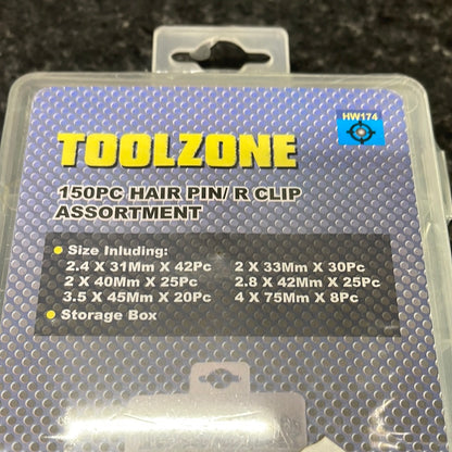 Toolzone  R Clip 150pcs - Assortment