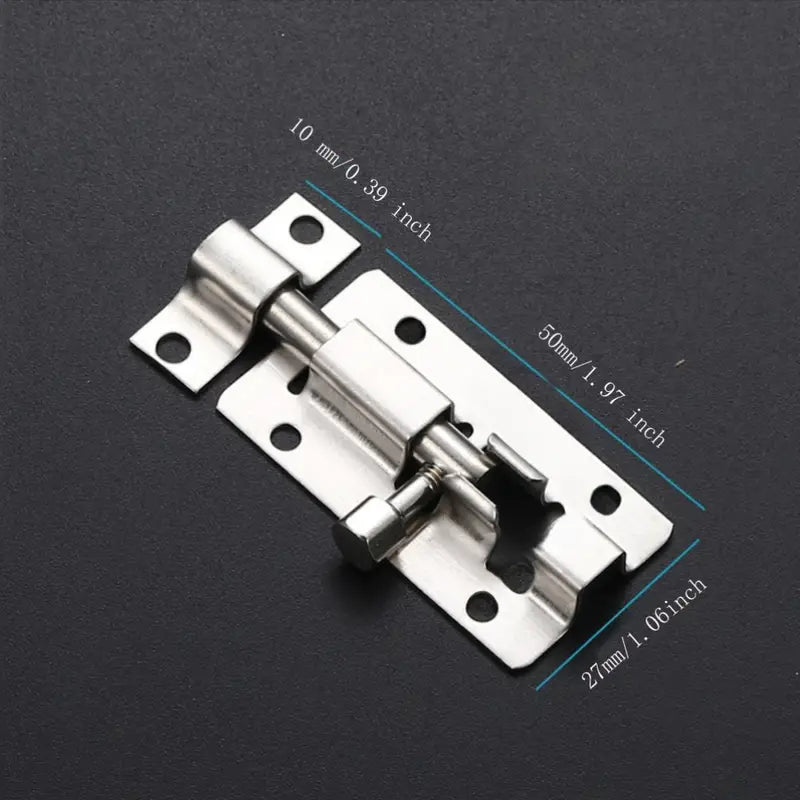 Door Bolt Lock Stainless Steel Door Pin Lock - 2 inch