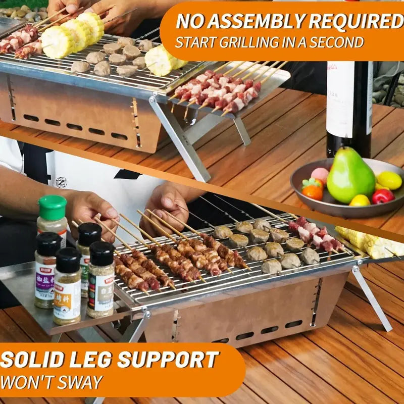 Portable Table top Charcoal Barbecue Grill