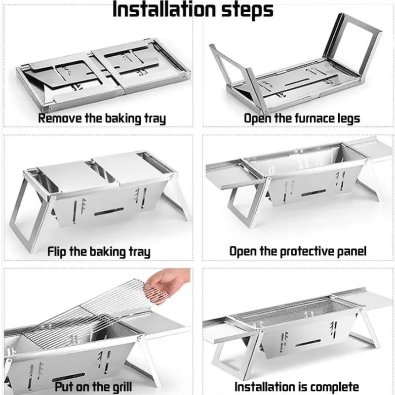 Portable Table top Charcoal Barbecue Grill
