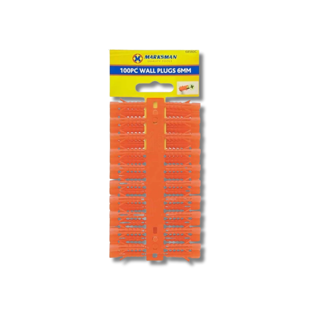 Marksman 6mm Wall Plugs – 100 Pack