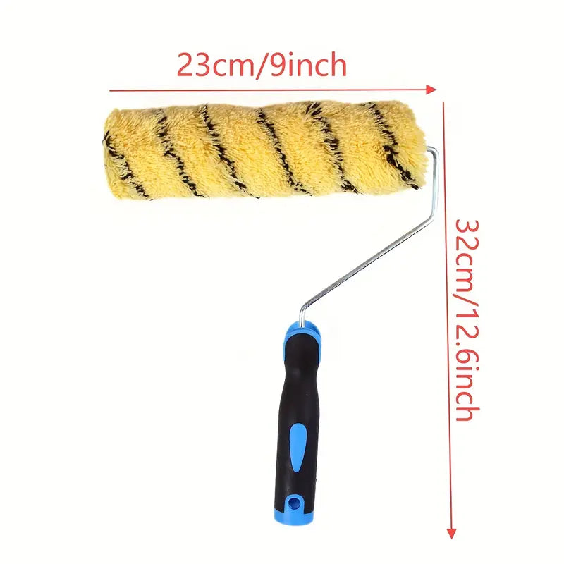 Paint Roller Set - 9-Inch Foam Rollers with Metal Handle (6-Pack)