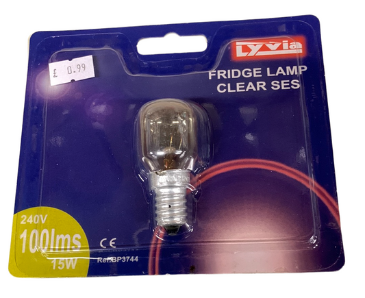 Lyvia Fridge Lamp Clear SES 100lms 240v