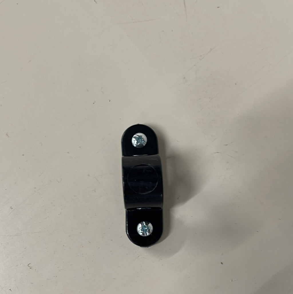 UPVC SPACER BAR SADDLE CLIP BLACK 20MM