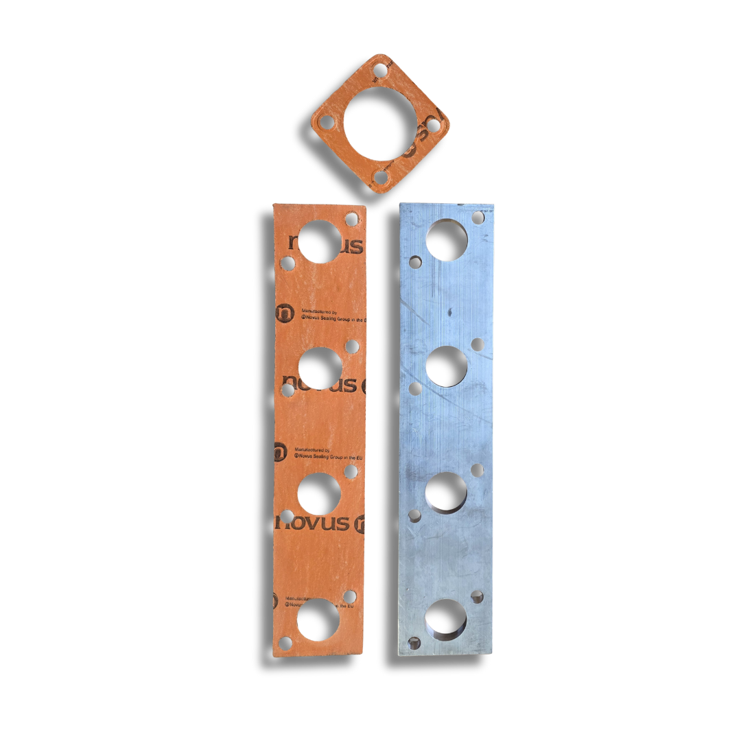 Beta 4-Port Exhaust Manifold Packing Plate + Gasket Set
