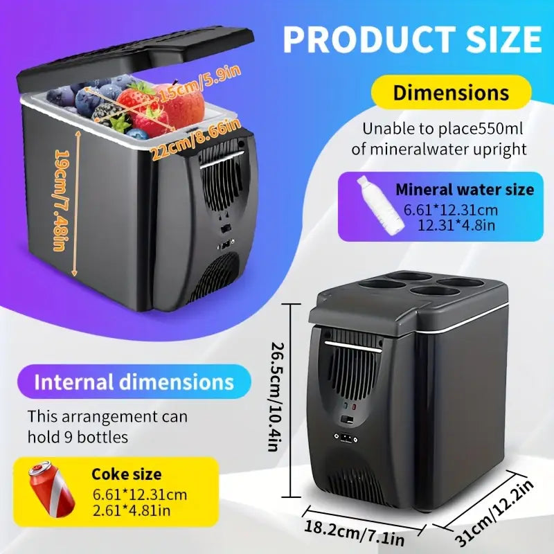 12v Portable Fridge 6L