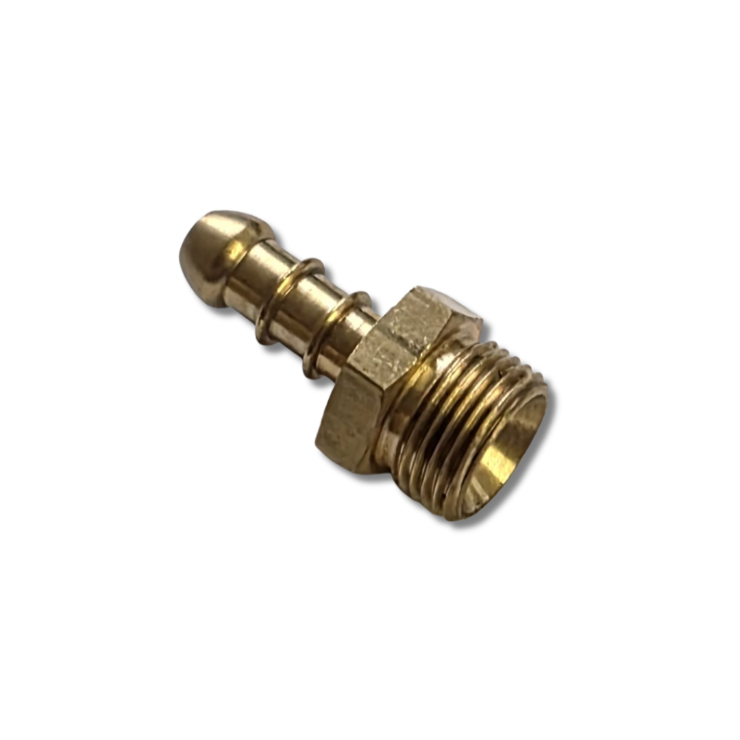8mm Nozzle x 3/8 x 1/4" Male Brass Connector