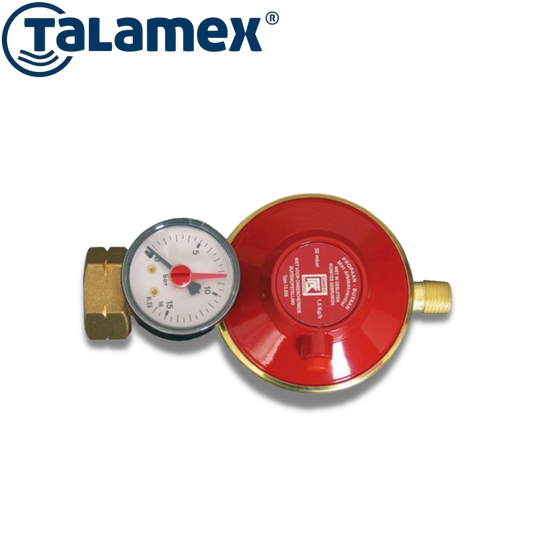 Universal Gas Pressure Regulator with Pressure Gauge