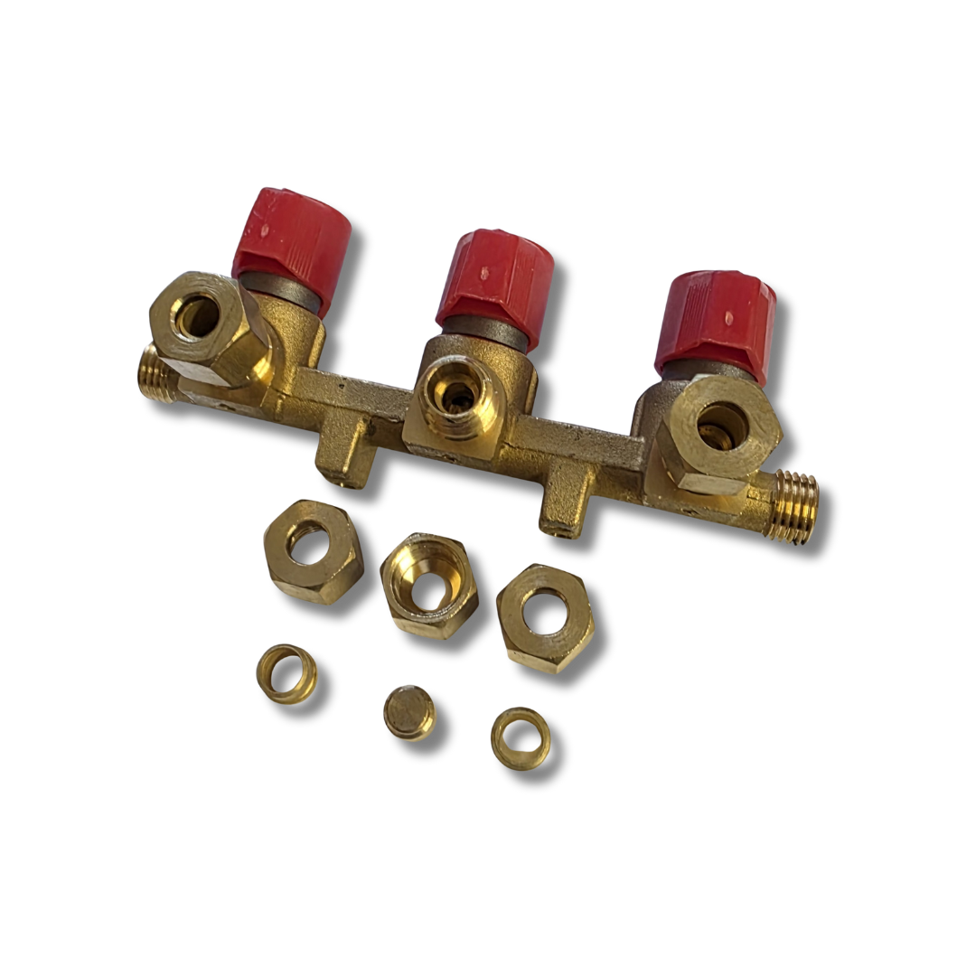 Triple Valve with 8mm Compression