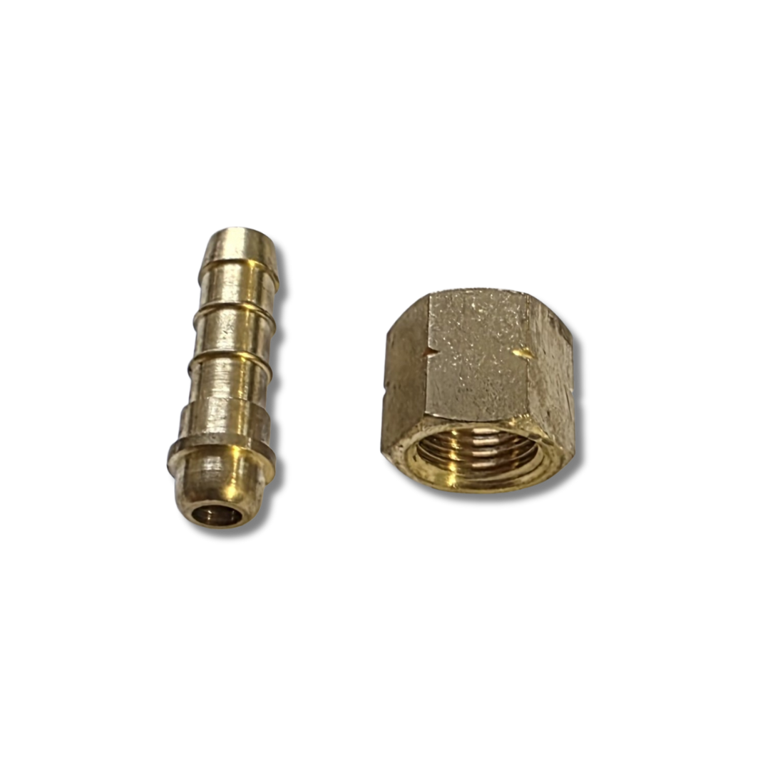 ¼" right-handed thread x 8mm hose tail
