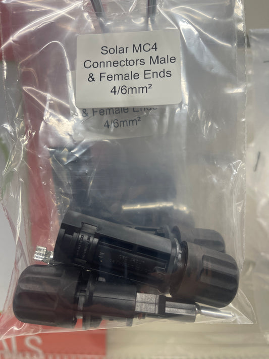 Solar MC4 Connectors Male and Female Ends