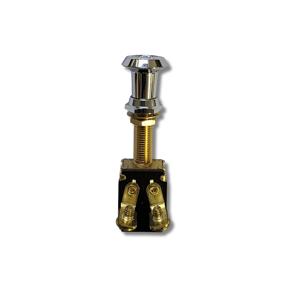 Chrome Pull Push On/Off Button Switch