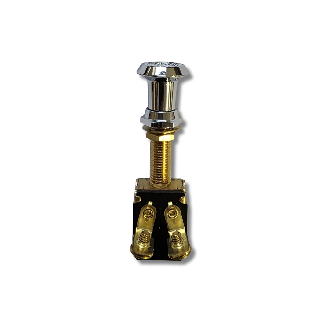 Chrome Pull Push On/Off Button Switch