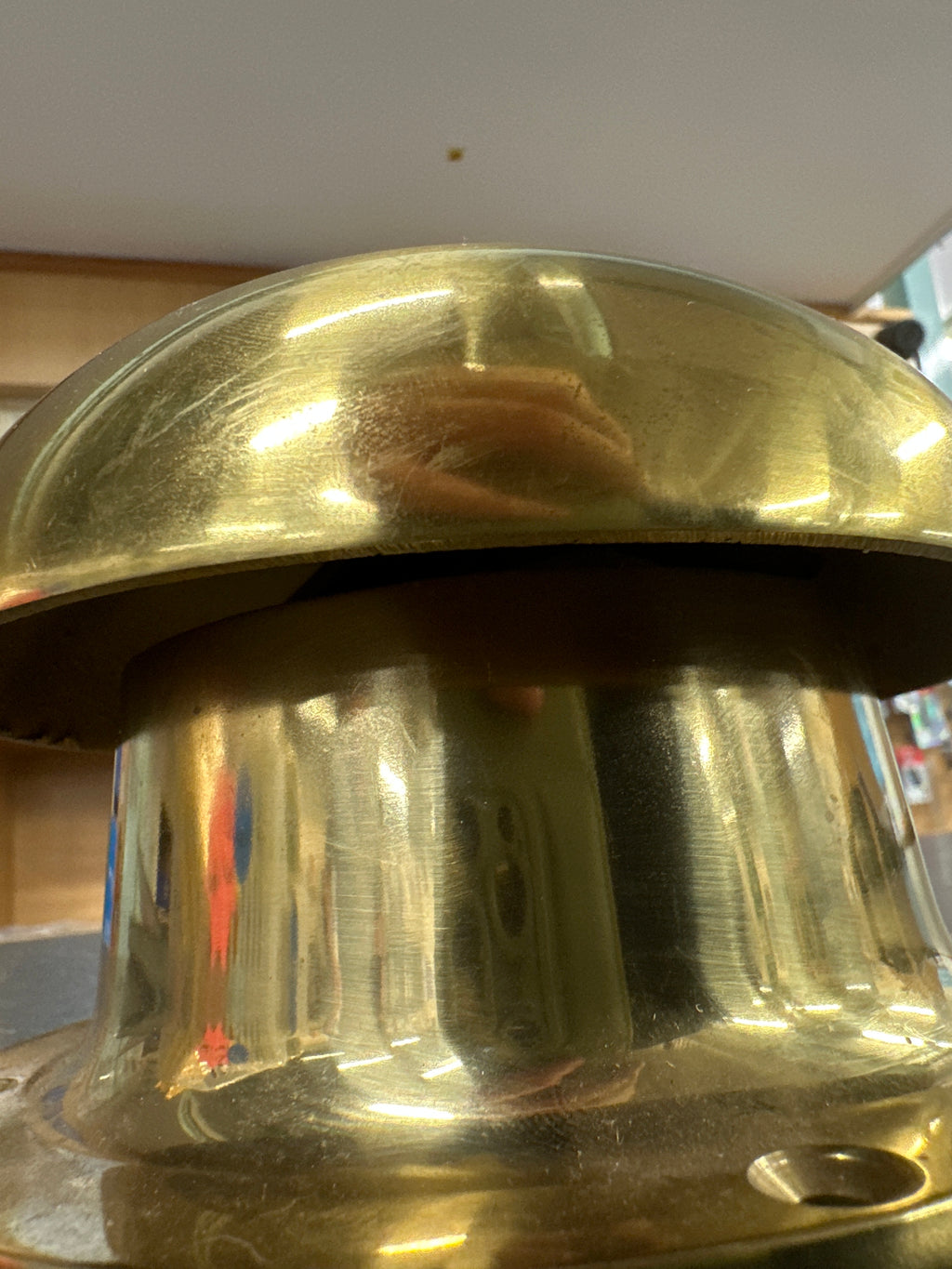 Mushroom Vent 6” x 4” Brass Heavy Duty