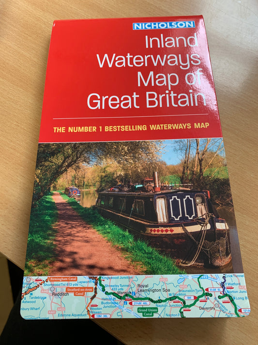 Nicholson Inland Waterways Map of Great Britain