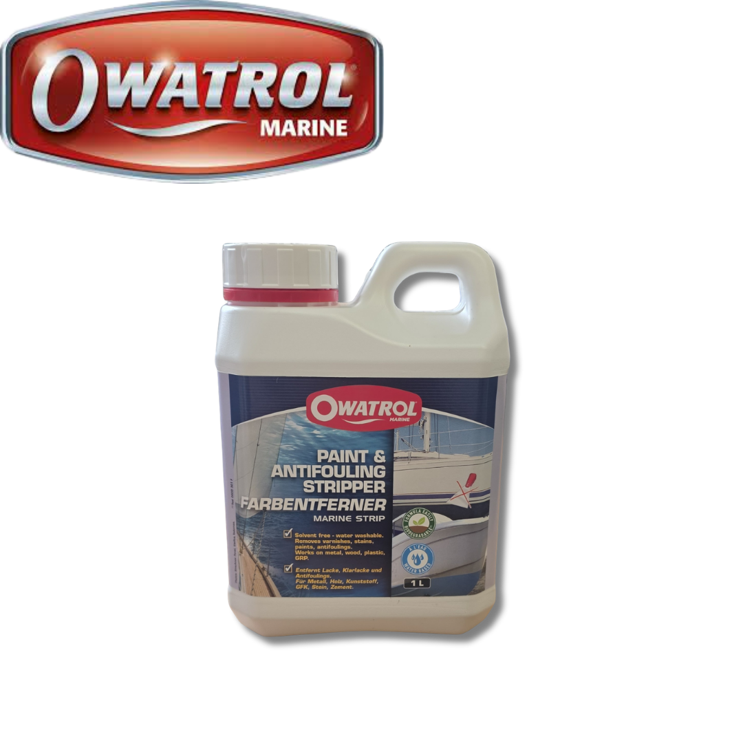 Owatrol Marine Strip Paint Varnish and Antifouling Stripper - 1 Litre
