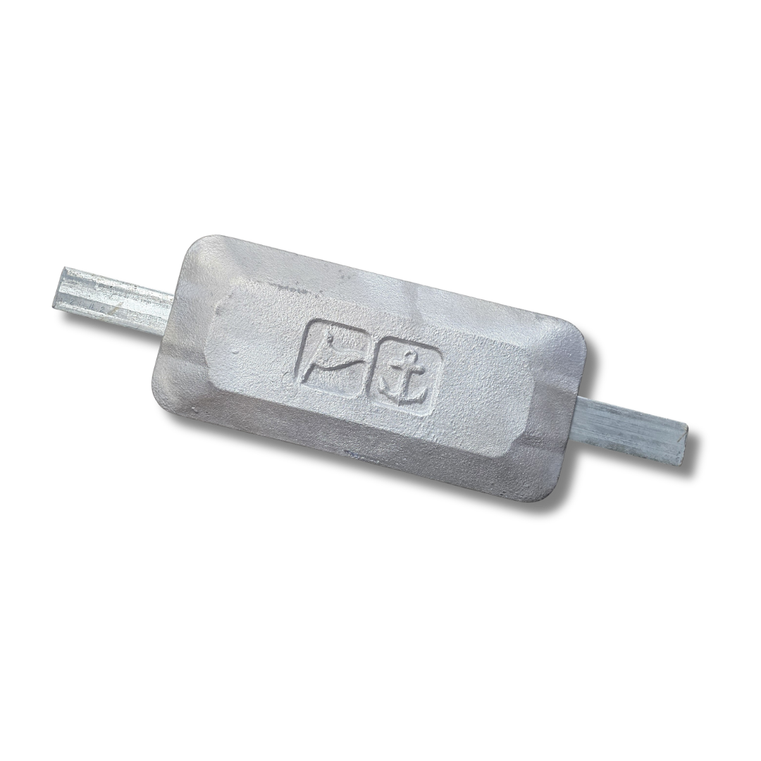 Magnesium Weld On Hull Anode for Fresh Waters (2.5kg / Low Profile)