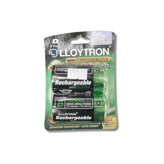 Lloytron Rechargeable D Batteries